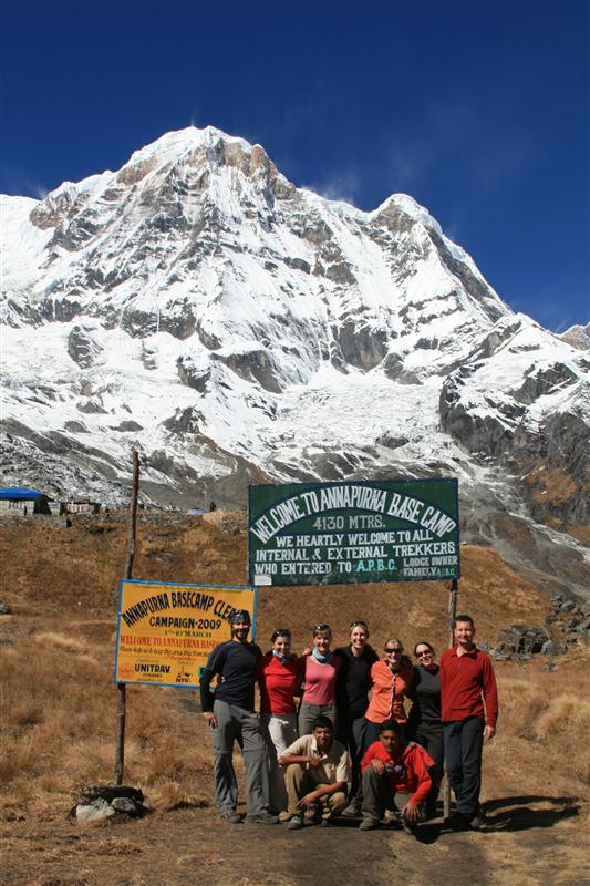 Cuando llegamos al Campo Base de Annapurna / When we arrived to the Annapurna Base Camp