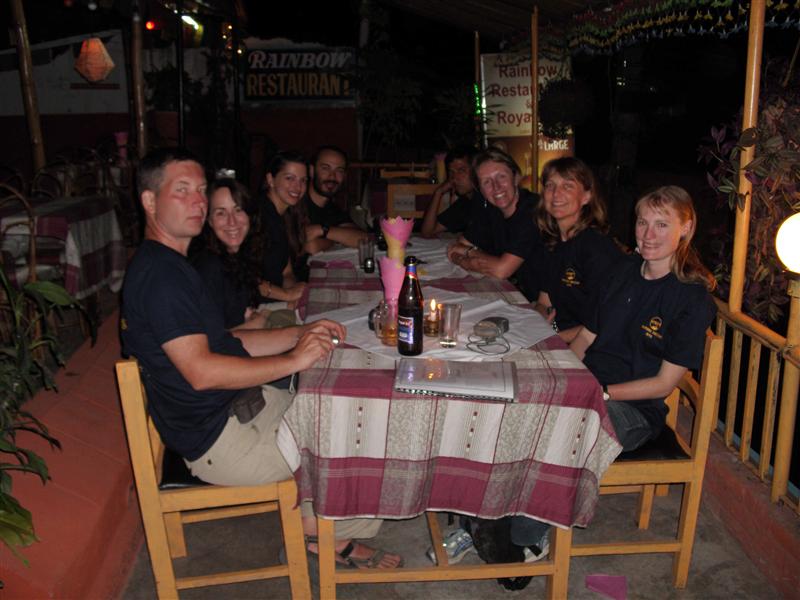 Ultima cena del Grupo en Pokara / Last group dinner at Pokara