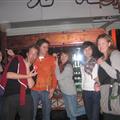 The people from the hostel came out with us for a night on the town